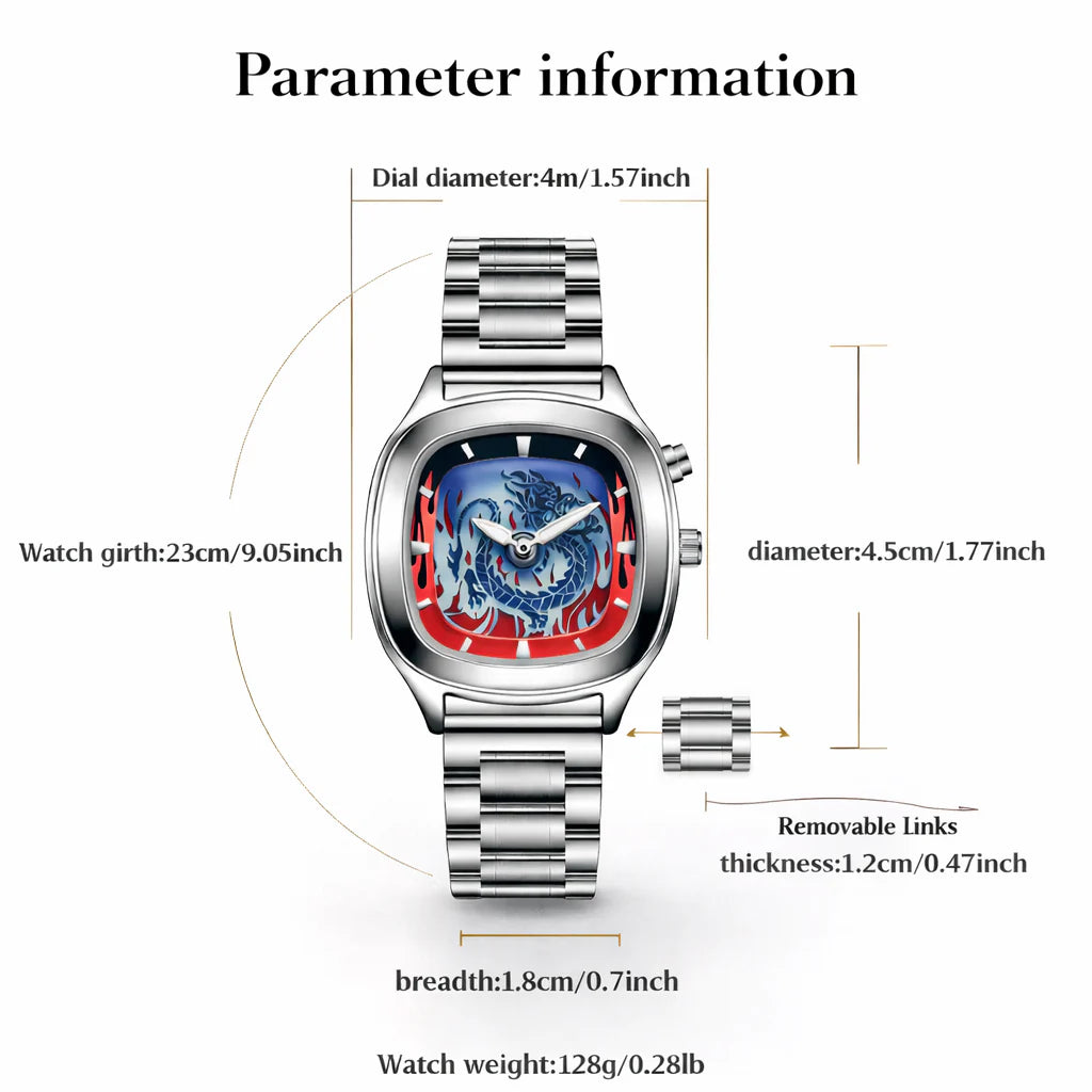 Dragon Flame y2k watch