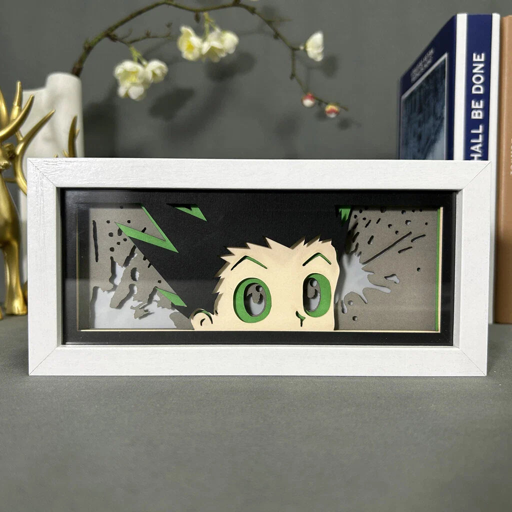 Hunter X Hunter Gon Freecss Anime Manga Decor Light Box Night Light Shadow Box