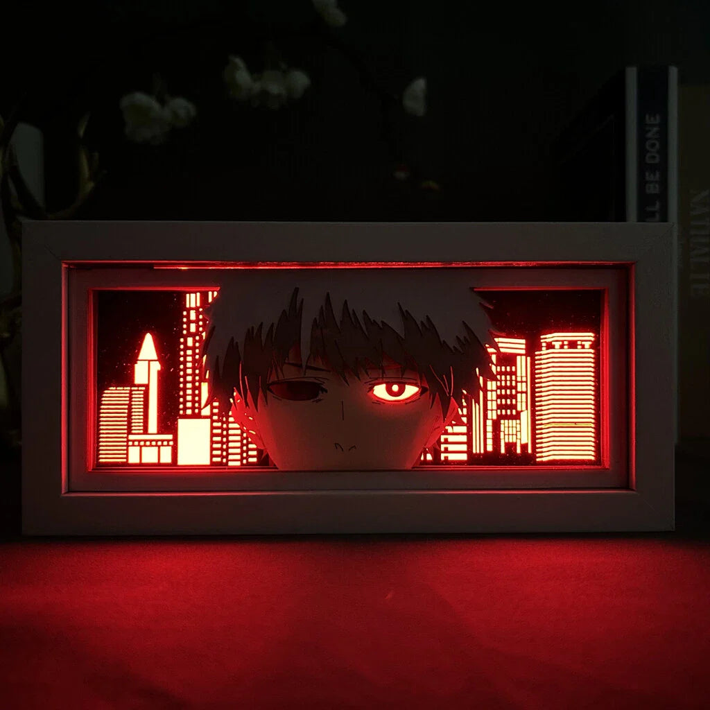 Tokyo Ghoul Ken Kaneki Color USB Anime Manga Decor Light Box Night Light Shadow Box