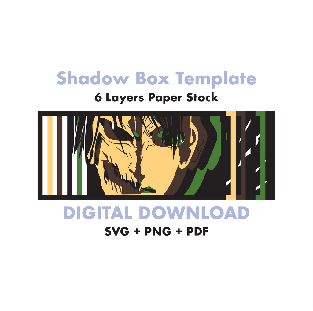 Eren Yeager template - 3D Anime Lightbox Template