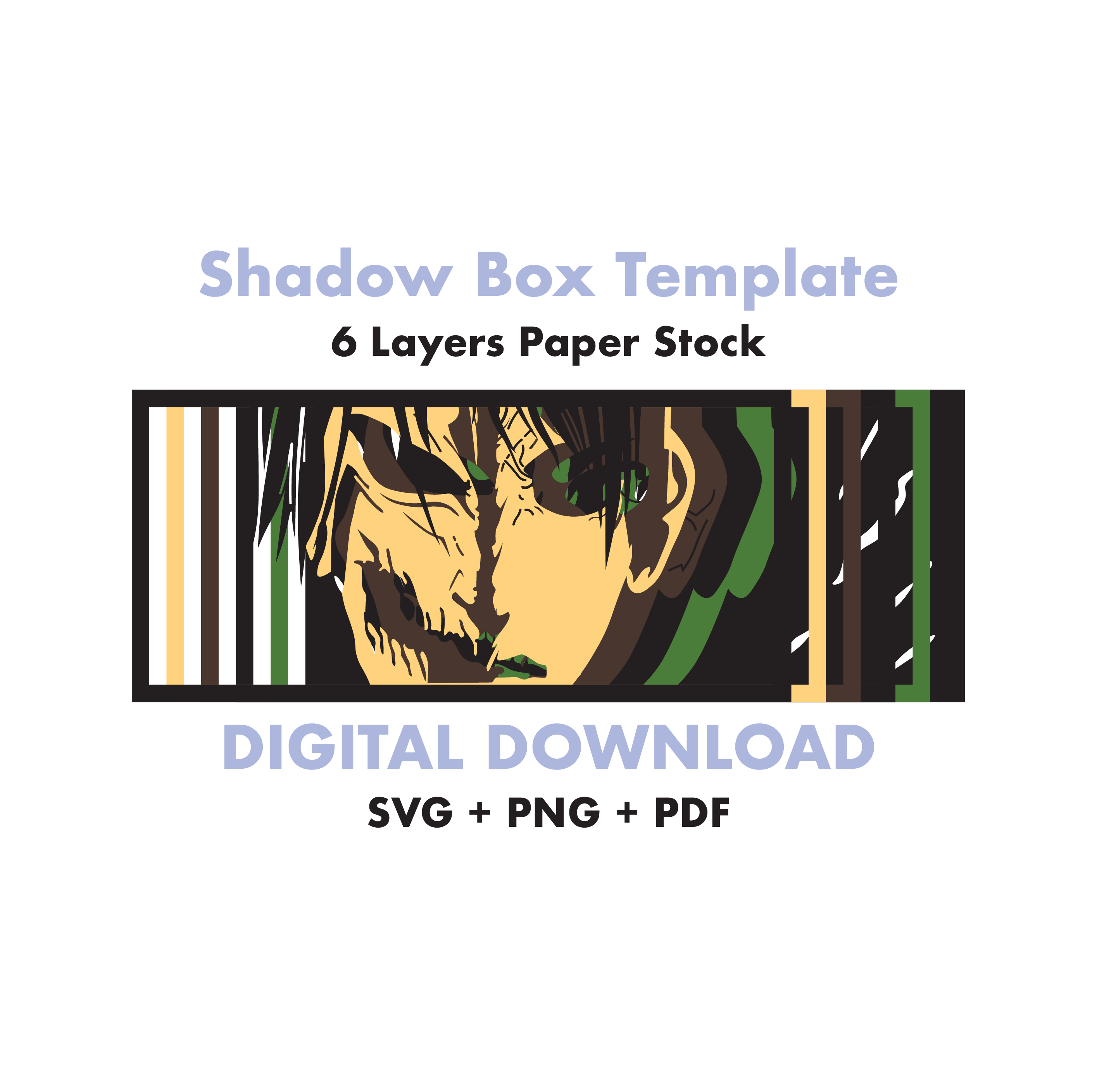 Eren Yeager template - 3D Anime Lightbox Template