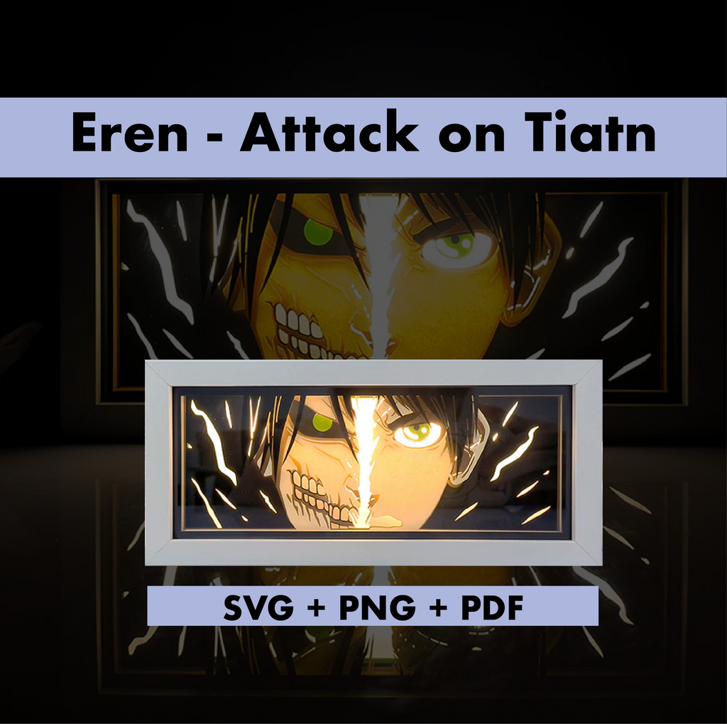 Eren Yeager template - 3D Anime Lightbox Template