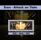 Eren Yeager template - 3D Anime Lightbox Template