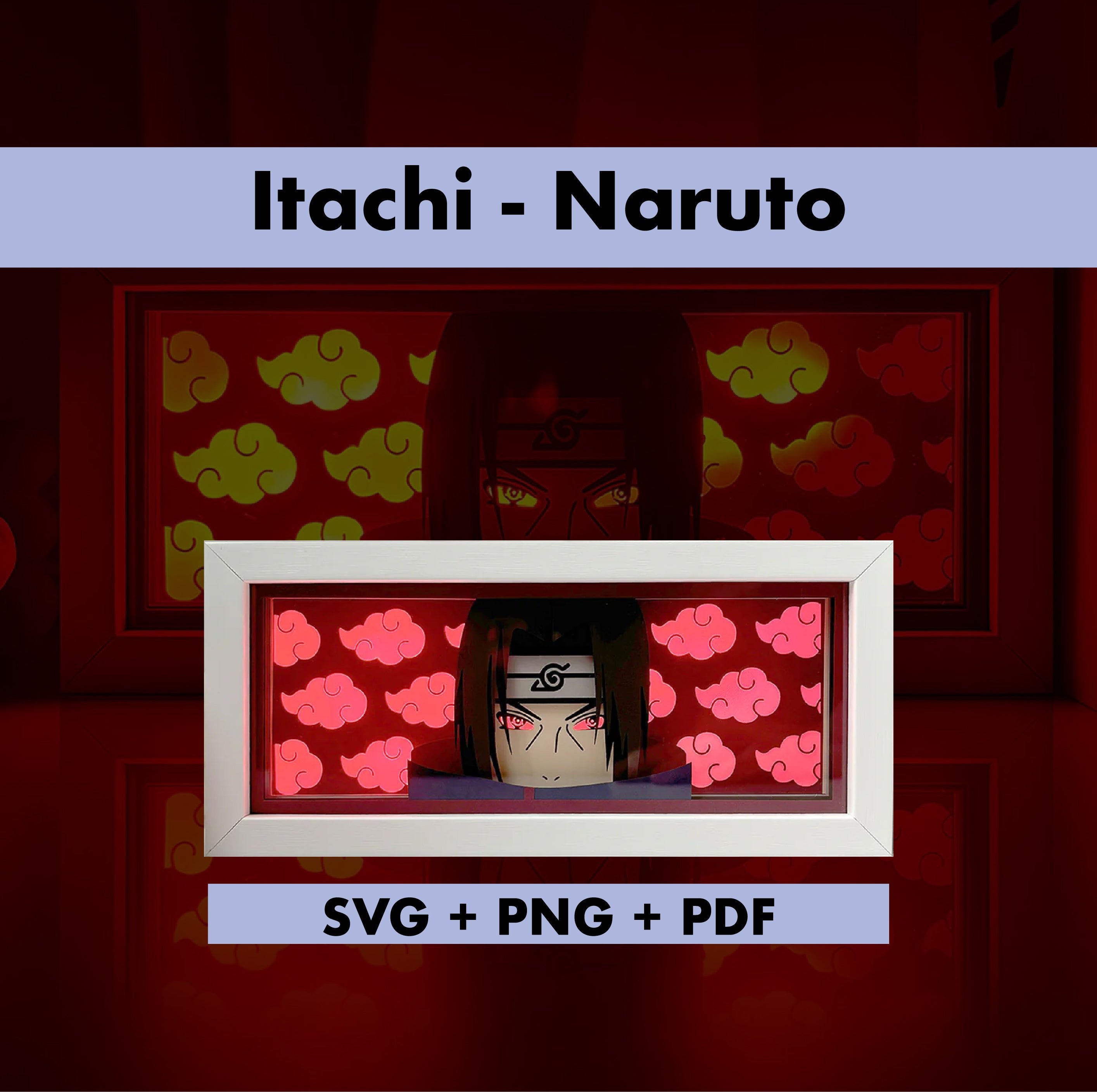 Itachi - Naruto Template - 3D Anime Lightbox Template