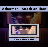 Ackerman - Attack on Titan Template - 3D Anime Lightbox Template