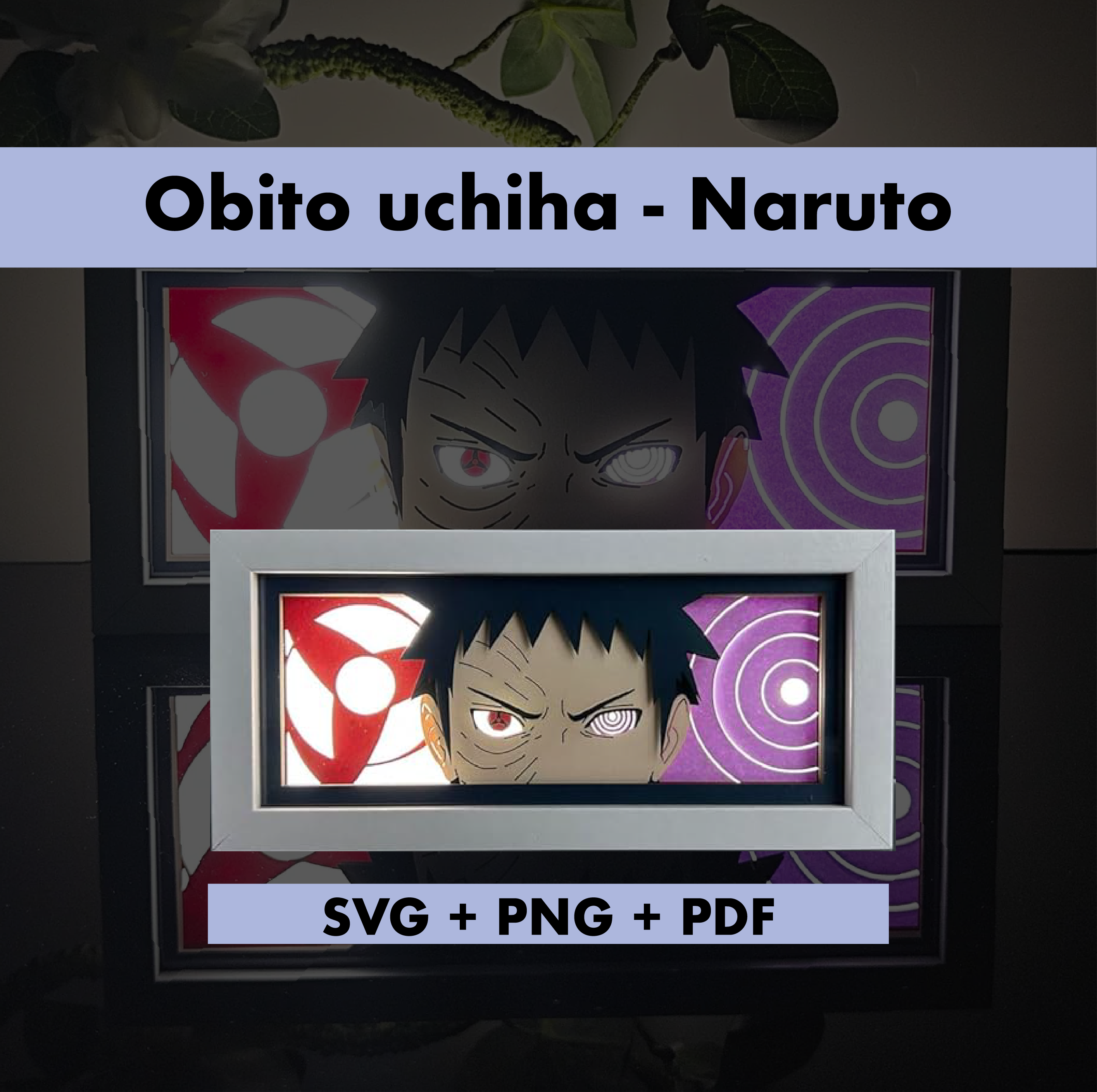 Obito Uchiha - Naruto Template - 3D Anime Lightbox Template