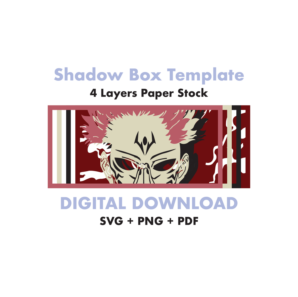 Sukuna - Jujutsu Kaisen Template - 3D Anime Lightbox Template