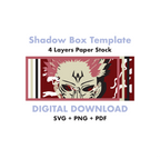 Sukuna - Jujutsu Kaisen Template - 3D Anime Lightbox Template