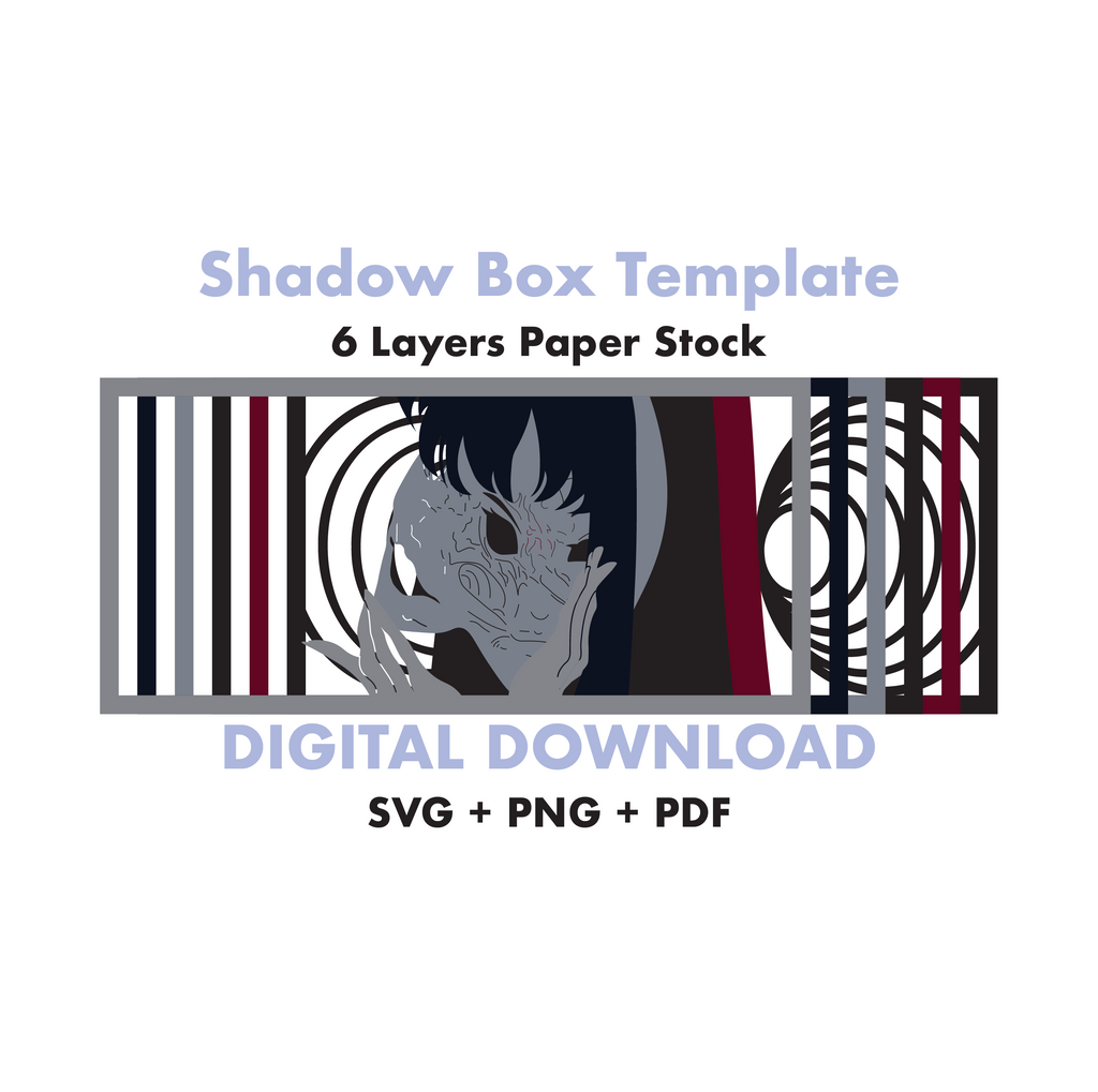 Tomie - Junji Ito Template - 3D Anime Lightbox Template