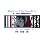 Tomie - Junji Ito Template - 3D Anime Lightbox Template